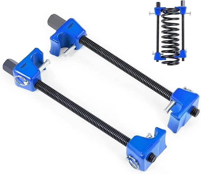 Orion Motor Tech Macpherson Strut Spring Compressor Tool Kit with 10.6" Range, Dual Heavy-Duty Coil Spring Compressor with Locking Pins, Spring Compressor for Suspension Work, 1/2" Drive, 13/16" Hex