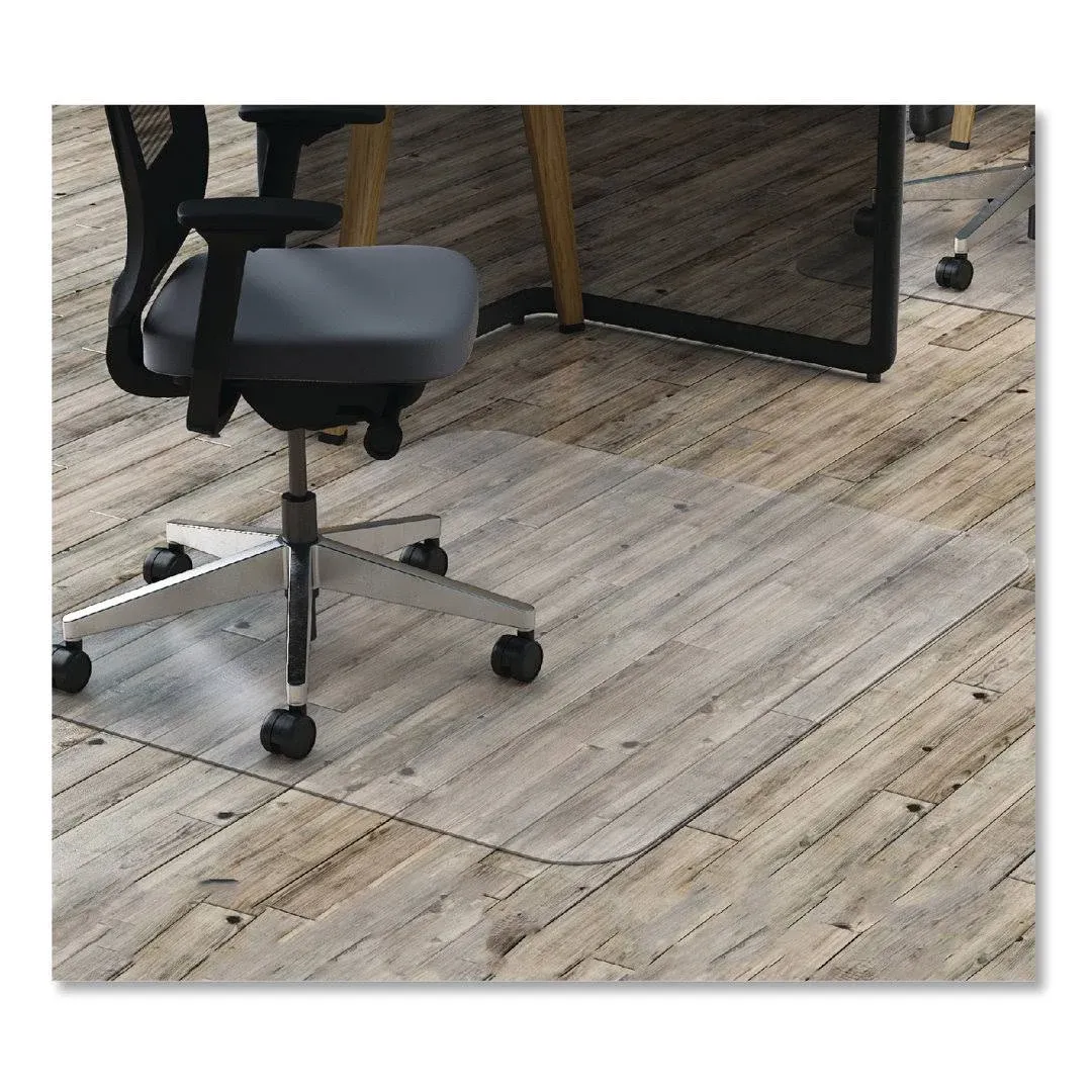 Deflecto CM21242COM Economat All Day Use Chair Mat For Hard Floors, 45 X 53,