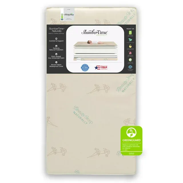 Simmons Kids SlumberTime Naturally Crib and Toddler Mattress