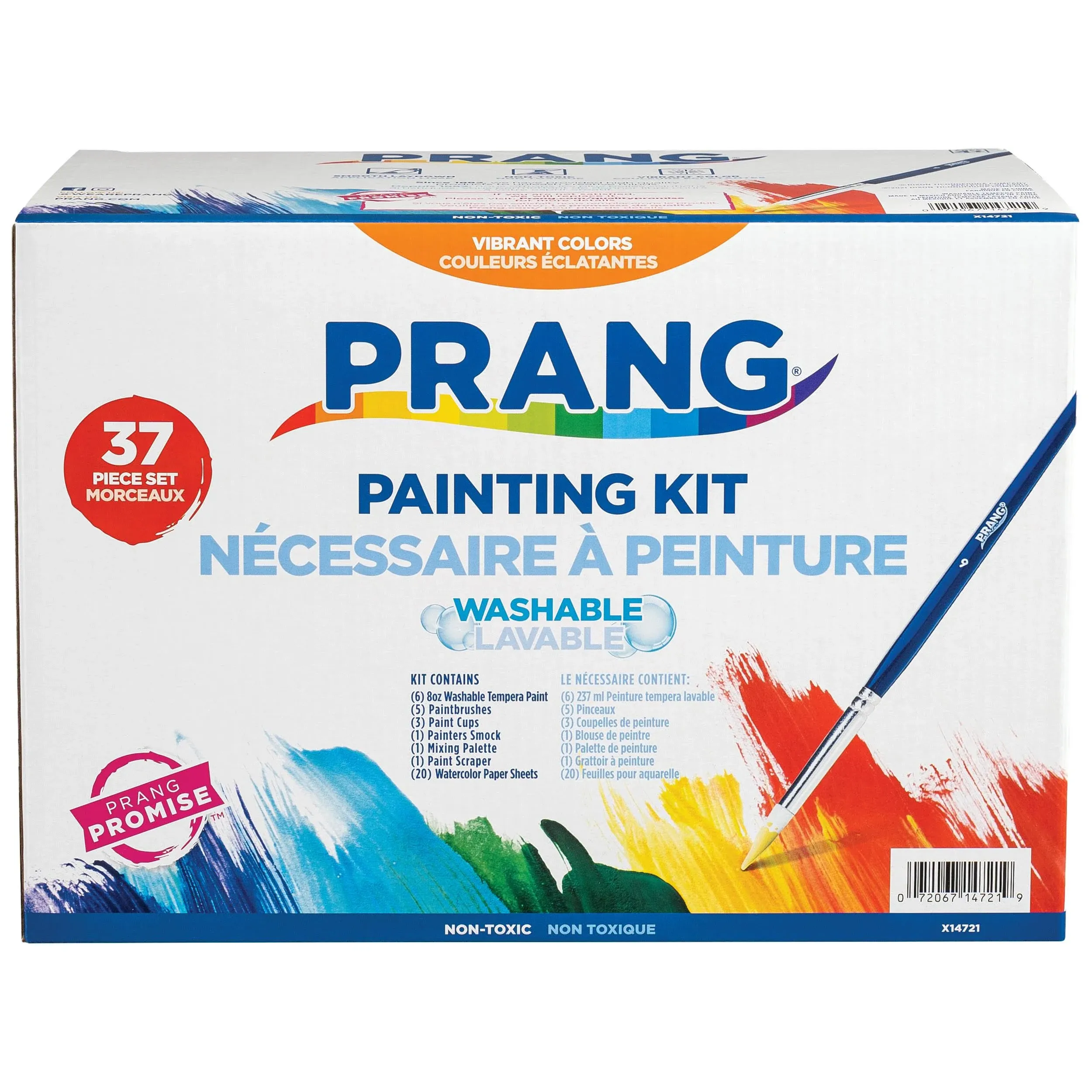 Prang Washable Tempera Paint Kit, Kit Of 37 Pieces