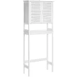 SONGMICS Over-the-Toilet Storage, Bathroom Cabinet with Inside Shelf, White