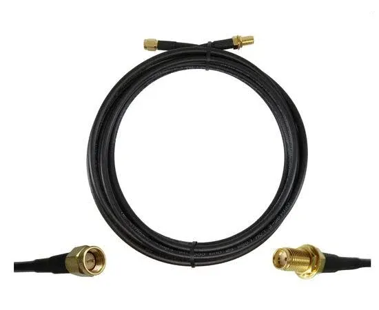 10 ft Low-Loss Coax Extension Cable 50 Ohm SMA male to Female Antenna Lead Extender for 3G 4G LTE Ham ADS-B GPS RF Radio Use Not TV or WiFi