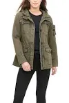 Levi's Women's Hooded Military Jacket - Army Green