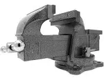 Wen 455BV 5 in. Heavy-Duty Cast Iron Bench Vise with Swivel Base