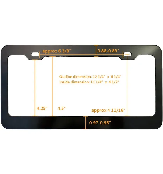 GoPlates Personalized Heavy Duty License Plate Frame | Laser Engraved, No Decals Here! Custom Aluminum Car Tag Covers