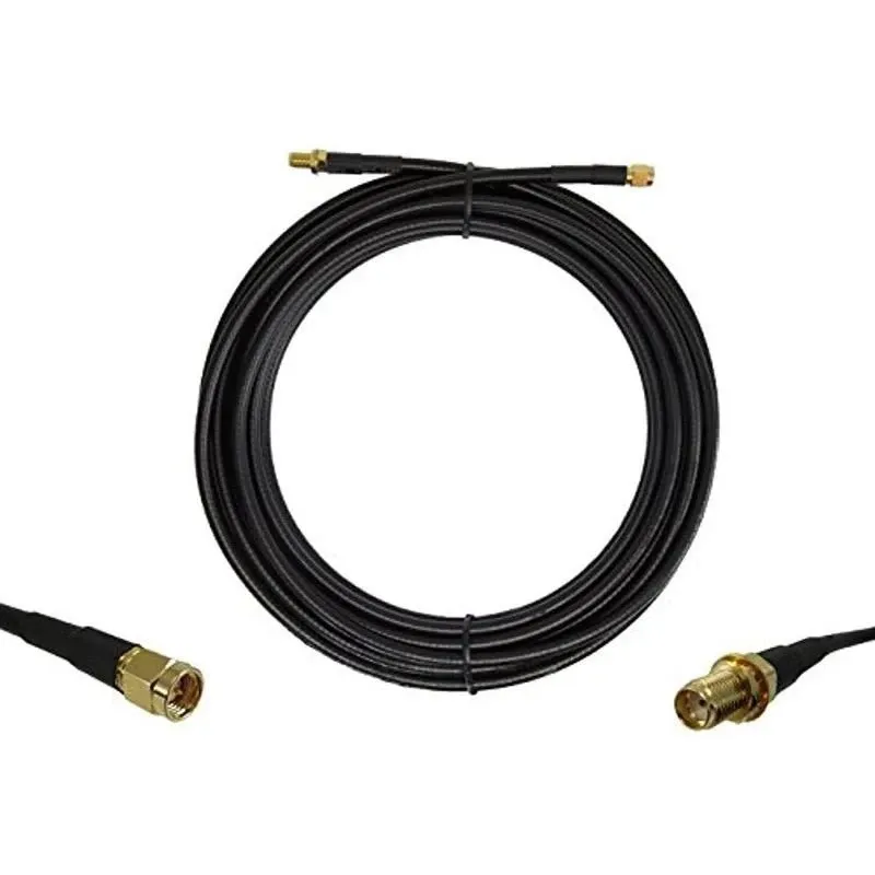 15 ft Coax Extension Cable SMA male to Female Antenna Lead Extender for 50 Ohm Radio RF Use Not TV or WiFi