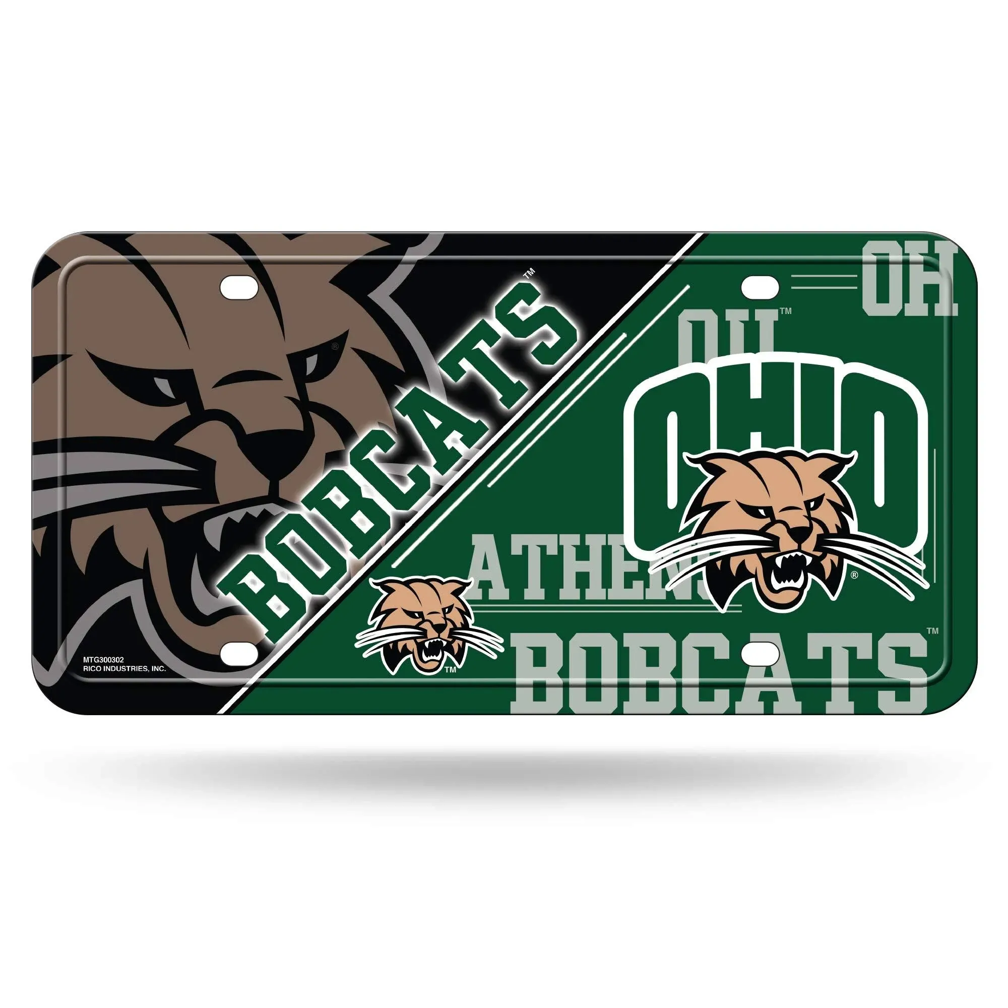 Rico Ohio University Bobcats Metal License Plate