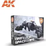 AK-Interactive 3G Grey for Spaceships Set 11614 - Model Building Paints and T...