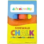 4E's Novelty 12 Boxes Sidewalk Chalk Party Favors for Kids, 3 Jumbo Chalk Sticks in Each Box, Sidewalk Chalk Bulk Individual Packs, Goodie Bag