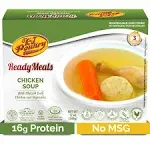 Kosher Matzoh Ball Chicken Soup & Vegetables, Not for Passover, MRE Meat Meals Ready to Eat (1 Pack) Prepared Entree Fully Cooked, Shelf Stable