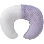 Aullar Nursing Pillow and Positioner with Minky Cover for Breastfeeding and Bottle Feeding, Propping Baby, Tummy Time, Baby Sit