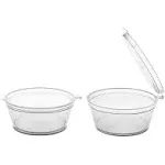 Party Essentials Portion Cups with Hinged Lids - 2.00 oz