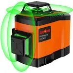 DOVOH Laser Level 360 Self Leveling, High Accuracy 3D Green Line Laser Levele...