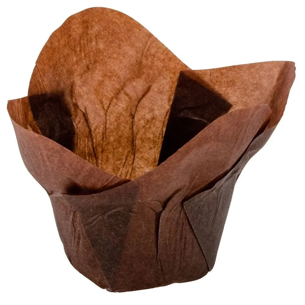 hoffmaster Large Chocolate Lotus Baking Cup