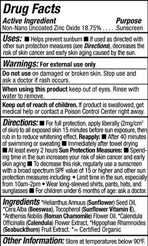 Badger - SPF 30 Baby Sunscreen Cream with Zinc Oxide - Broad Spectrum & Water Resistant, Reef Safe Sunscreen, Natural Mineral Sunscreen with Organic Ingredients 2.9 fl oz