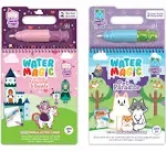 Water Magic - Patented Gourmet Scented Reusable Water Reveal Activity Books - No Mess, All Fun by Scentco (Unicorn and Pet Paradise)