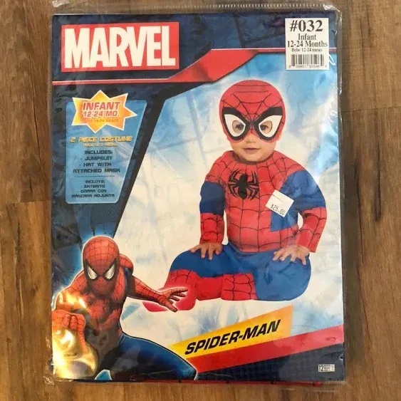 SUIT YOURSELF Spider-Man Halloween Costume for Babies, Marvel Comics, 12-24 Months, Includes Jumpsuit and Hat with Mask