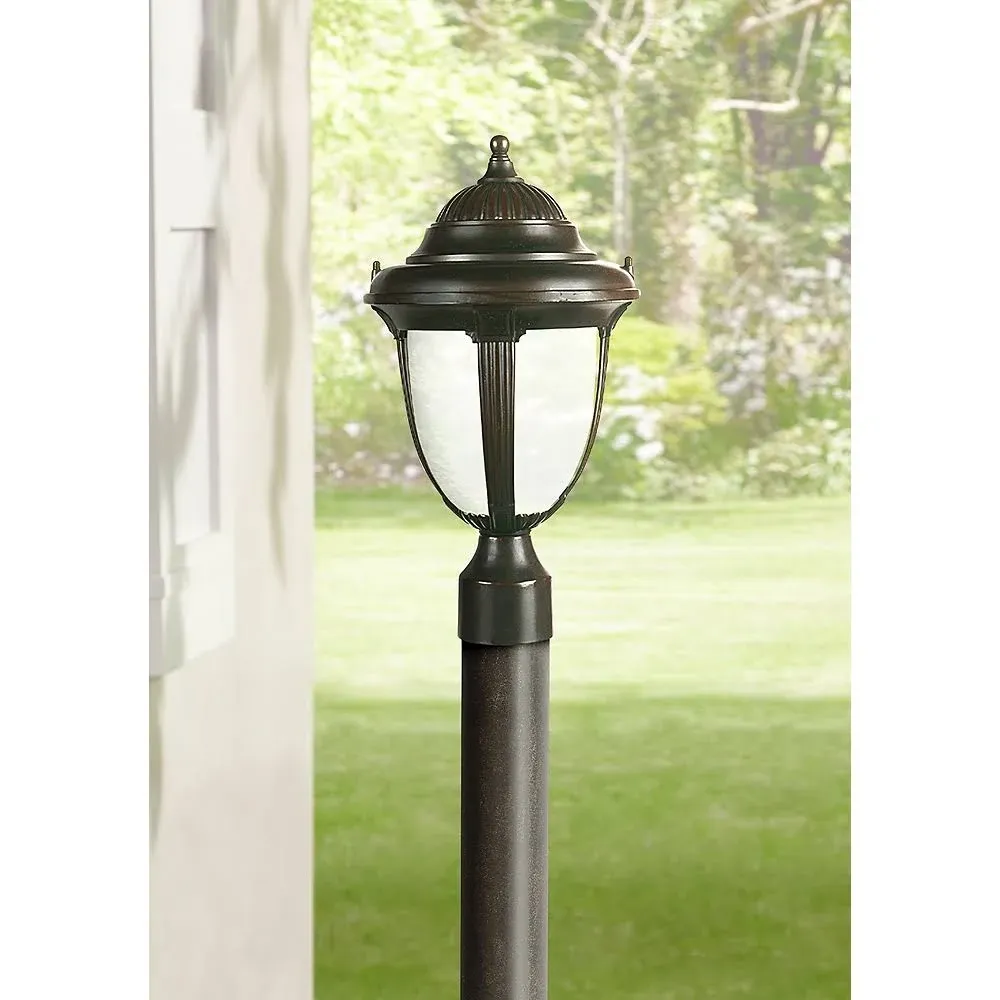 Casa Sorrento 16 3/4" High Bronze Post Mount Light