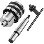 CBTONE 1/32"- 5/8" Heavy Duty Drill Chuck with Chuck Key and MT2 Shank