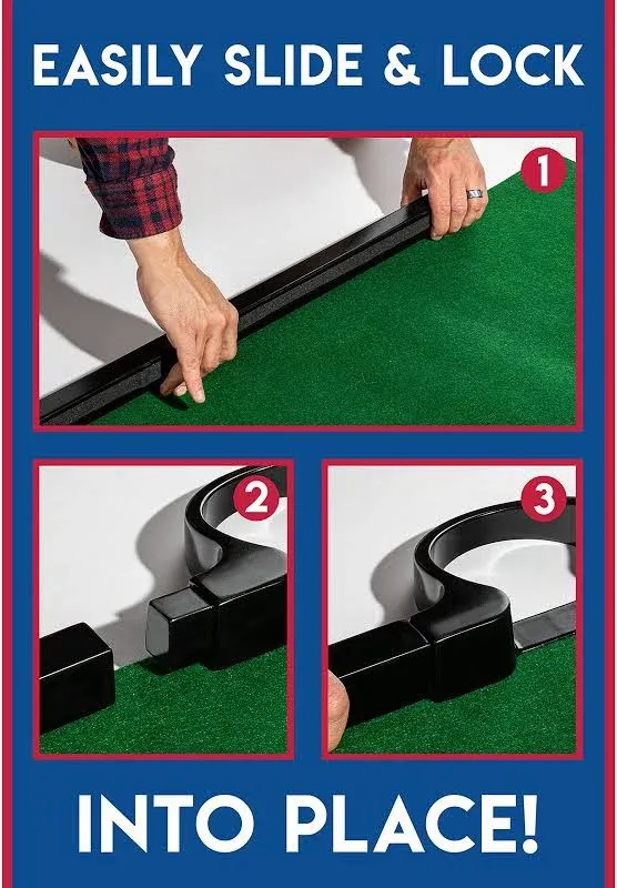 Franklin Sports Billiards Mini Putt Golf - Mini Golf + Pool Combo Game - Fun Indoor + Outdoor Family Game for Kids + Adults - Solo + Multiplayer Game