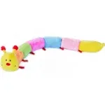 ZippyPaws - Colorful Caterpillar Squeaky Stuffed Plush Dog Toy - Deluxe Squeakers