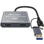 USB to HDMI Adapter for 2 Monitors-USB3.<wbr/>0 to Dual hdmi Adapter for 3 Monitors...