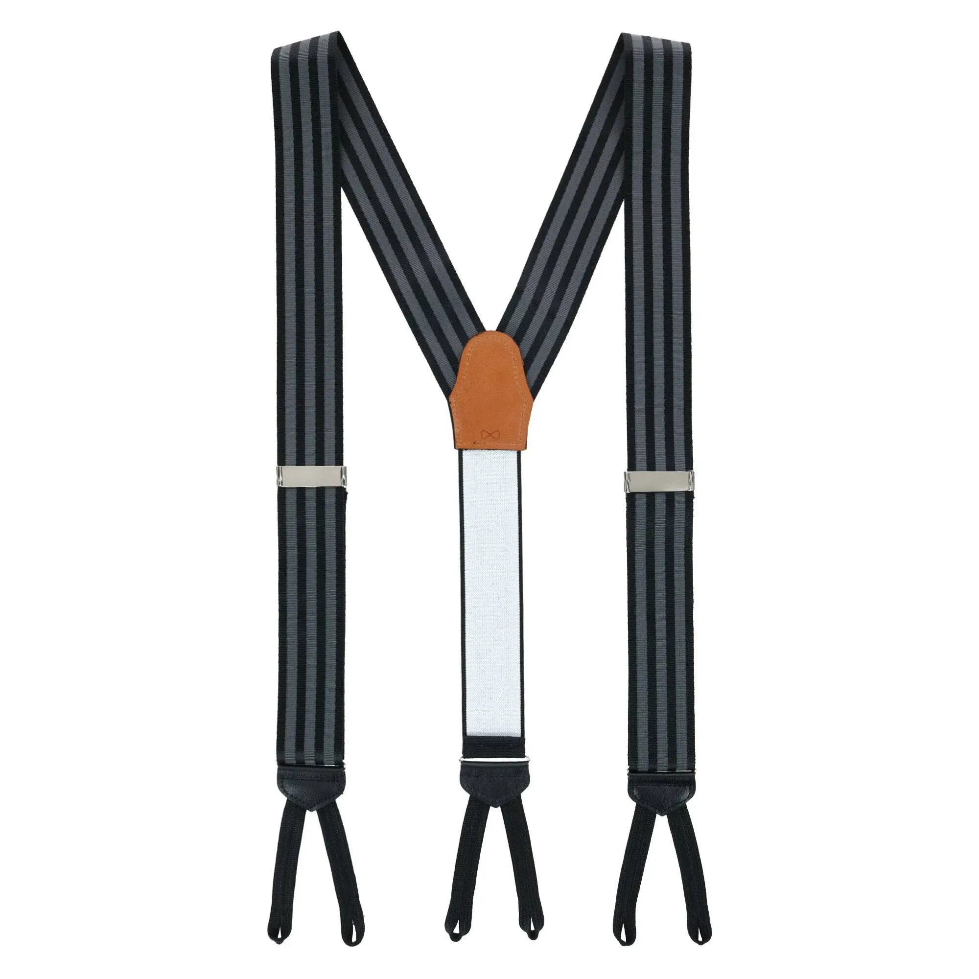 Trafalgar Men's Astaire Grosgrain Stripe Suspenders