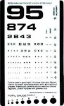 Graham-Field Pocket Size Plastic Eye Chart, 6 3/8" x 3 ½", 1 Count (Pack of 1)