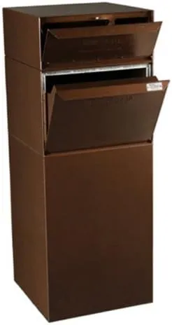 dVault® Full Service Vault DVCS0015 Secure Curbside Mailbox/Package Drop with Locking Letterbox (Sand)