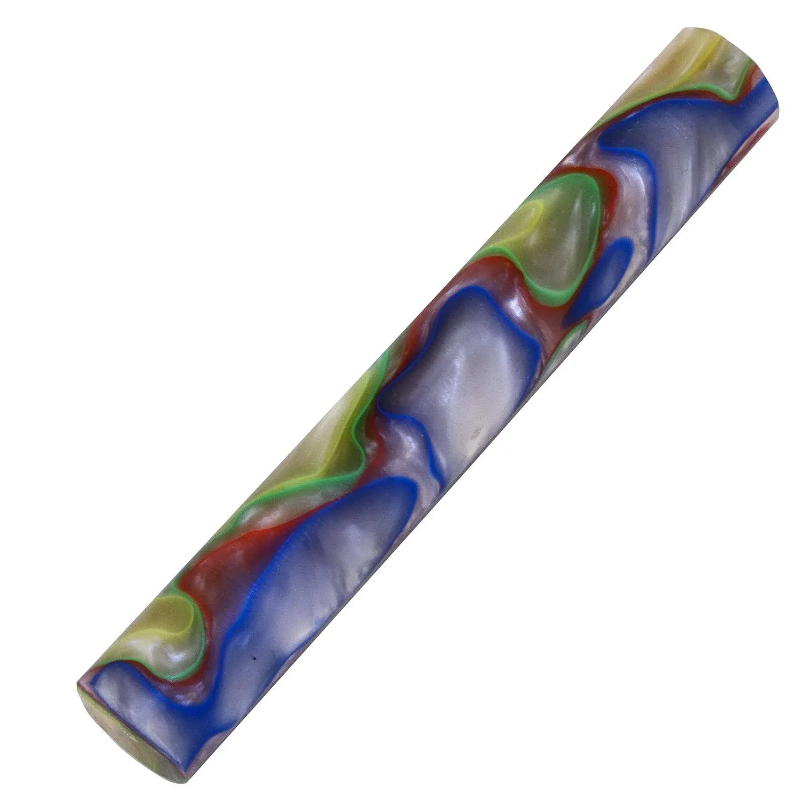 Penn State Industries WXAQB11 Aquabright Acrylic Pen Blank, 3/4" Diameter x 5" Long (Rainbow Swirl)