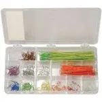 Jameco Valuepro WJW-60B-R Wire Jumper Kit 350 Each 22 AWG, 14 Lengths 10 Colors 25 of Each Length