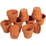 Terra Cotta Pots - 10-Count Terracotta Pots, 2.6-inch Mini Flower Pots