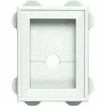 Builders Edge 130130003123 White Wrap Around Utility Block