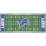 FANMATS 7351 Detroit Lions Field Runner Rug - 30in. x 72in.