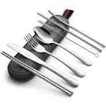 DEVICO Portable Utensils Travel Camping Cutlery Set