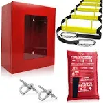 2 Story 13ft Fire Escape Ladder with Cabinet