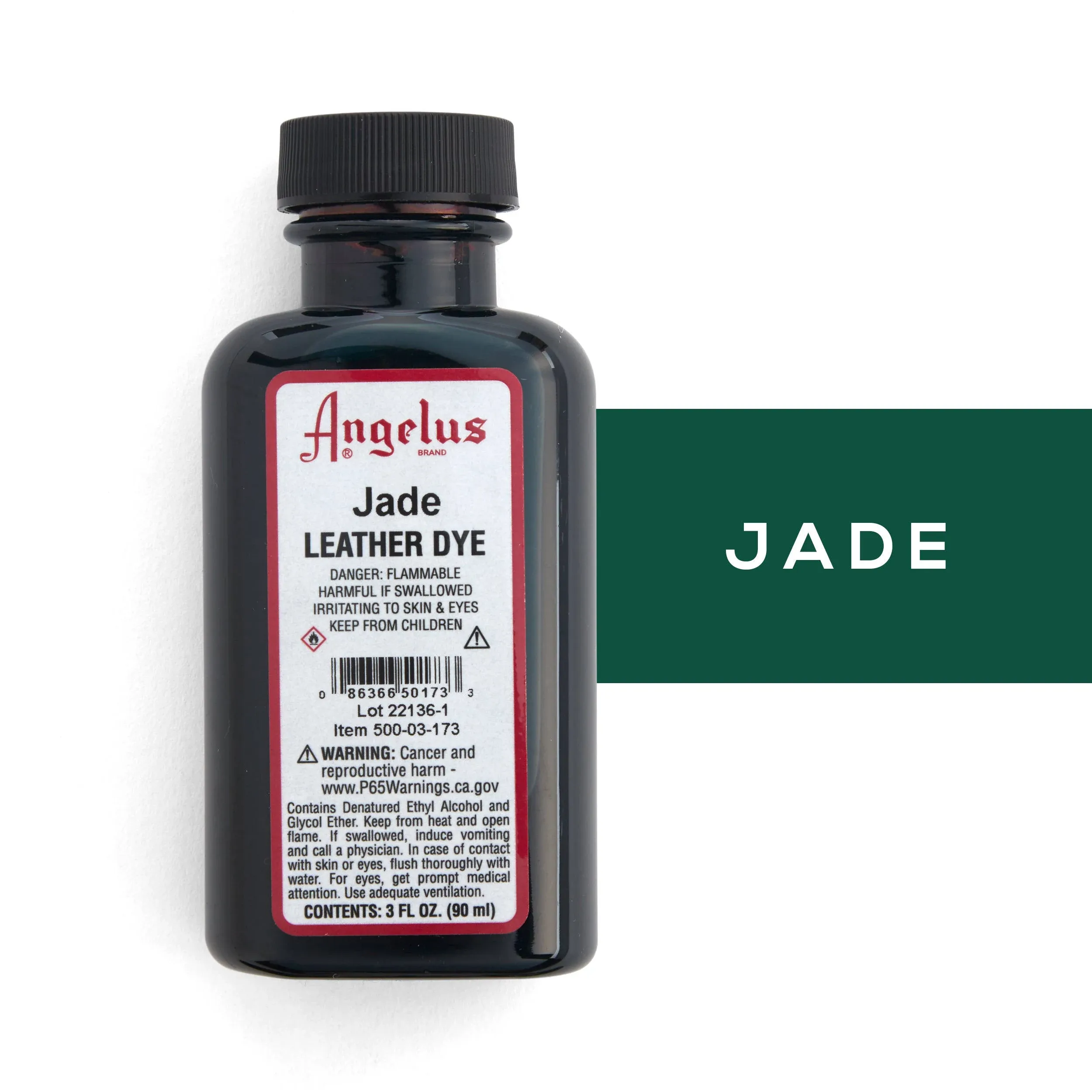 Angelus Leather Dye, 3 oz, Jade 37 Count