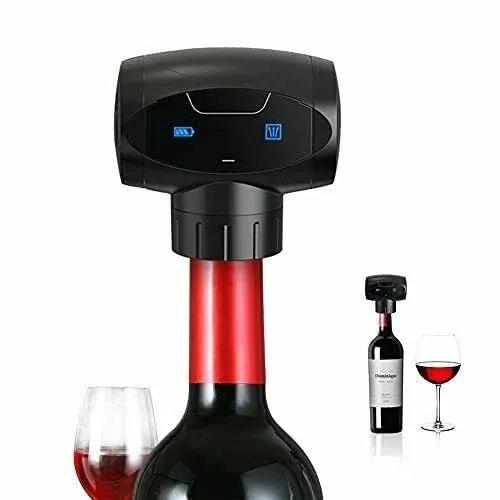 Electric Wine Stoppers Reusable Automatic Wine Vacuum Pump with Stopper Silicone