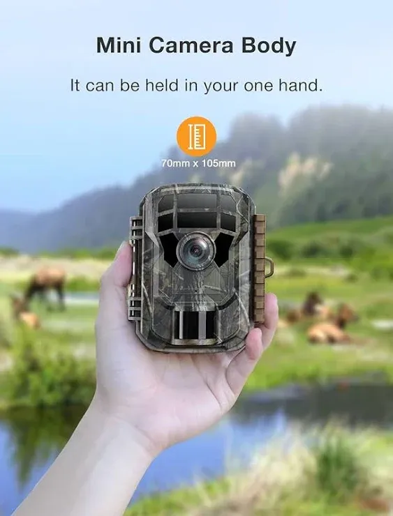 2 Pack Trail Camera - Game Camera 36MP 2K Motion Activated Trail Cam Scouting Hunting Cam Wildlife with 2.0 LCD Screen 120° Wide Angle Lens Night Vision Waterproof IP66