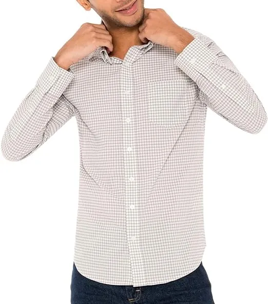 Untucked Shirts for Men Long Sleeve - Dry Fit Untuck Casual Shirt - Slim Fit