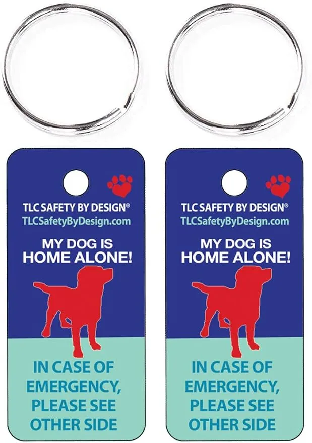 TLC Safety by Design My Dog Is Home Alone Emergency Alert Safety I.D. 2 Pk ...