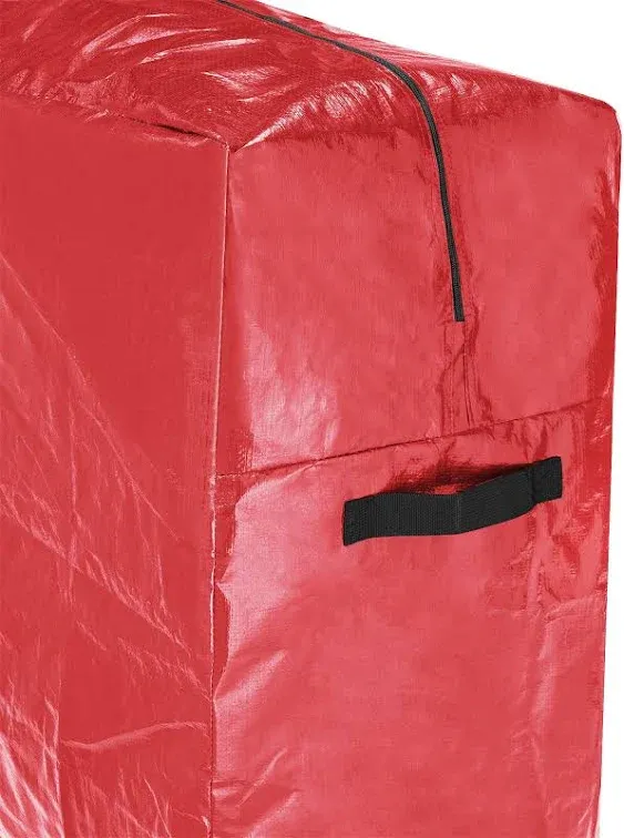 Set of 2 Christmas Tree Storage Bags - Fits 9-Foot Artificial Tree Each - Protect Holiday Decorations from Moisture and Damage by Elf Stor (Red)