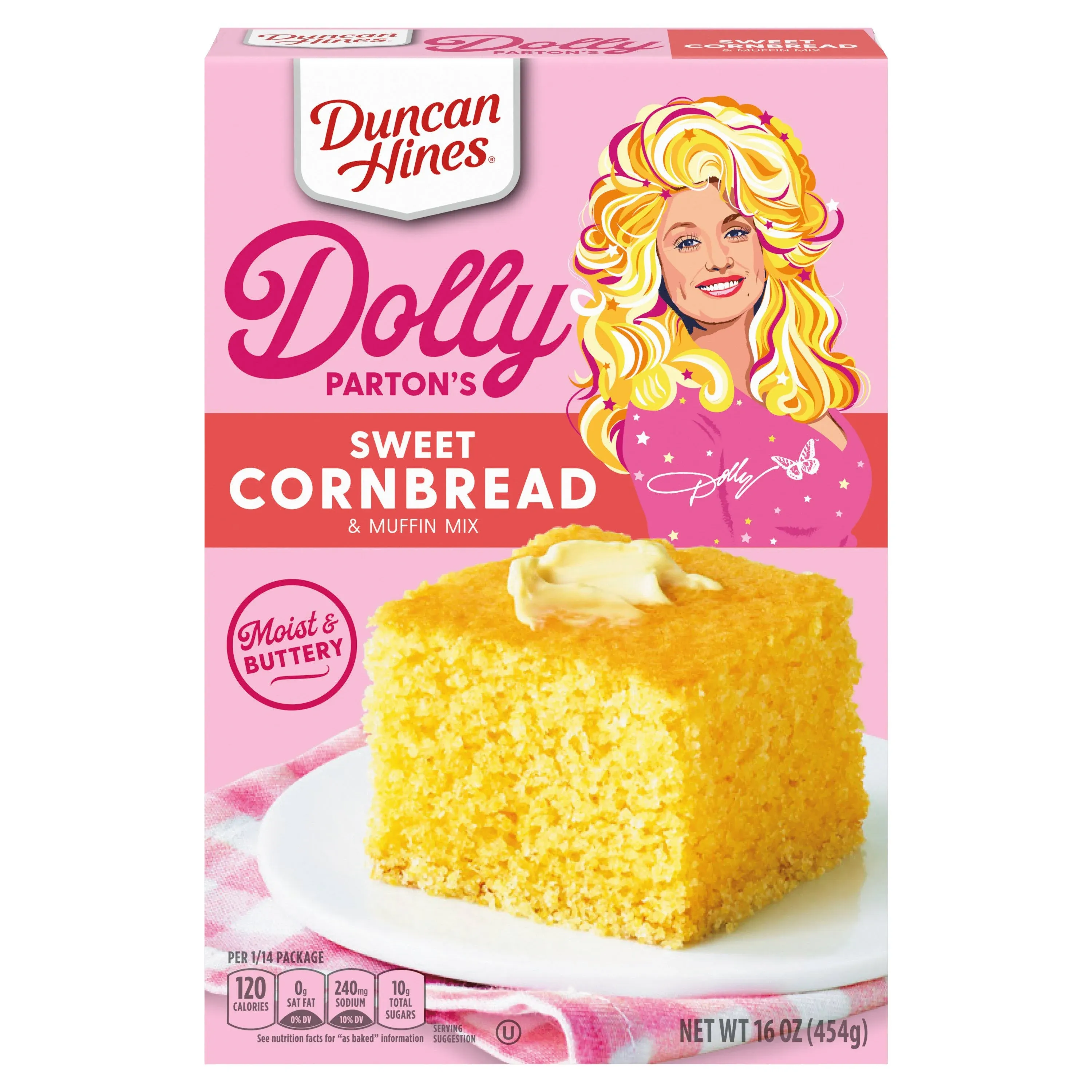 Duncan Hines Dolly Parton's Sweet Cornbread & Muffin Mix, 16 oz.