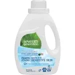 Seventh Generation Natural Laundry Detergent, Free & Clear - 50 fl oz jug