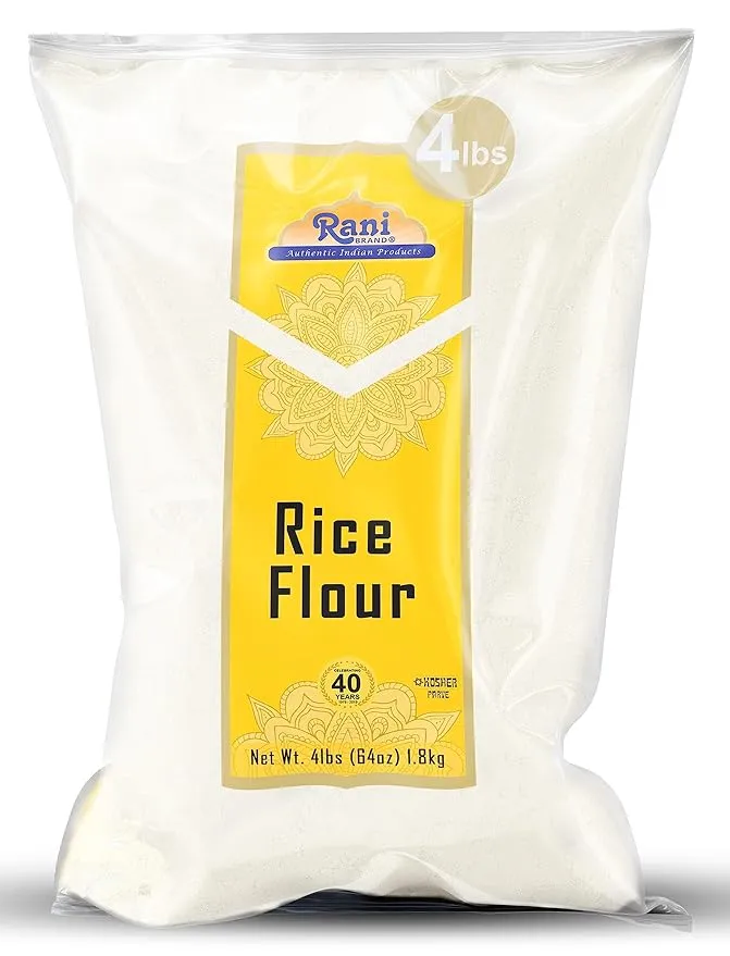 Rani Rice (White) Flour 64oz (4lbs) 1.81kg ~ All Natural | Gluten Friendly | Vegan | NON-GMO | Indian Origin