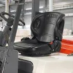 VEVOR Universal Forklift Seat,Tractor Seat with Adjustable Angle Back, Micro Switch and Seatbelt,Wrap-around Forklift Seat for