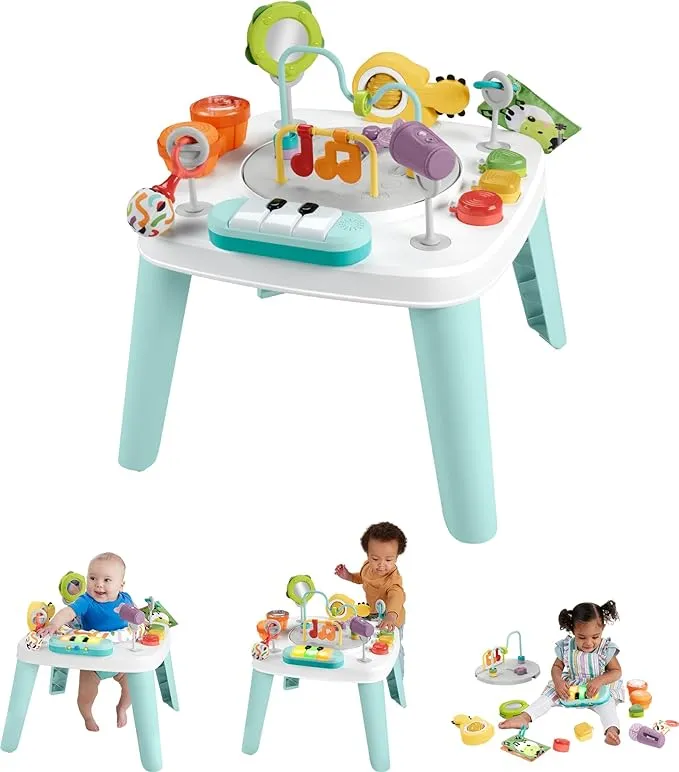 Fisher-Price 3-in-1 Hit Wonder Baby Activity Center & Toddler Play Table with Music & Lights