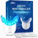 Teeth Whitening Kit Gel Pen Strips - Hydrogen Carbamide Peroxide for Sensitive Teeth, Gum,Braces Care 32X LED Light Tooth Whitener, Professional Oral Beauty Products Dental Tools 2 Mouth Trays