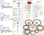 O-Ring Rebuild Kit for Paslode 3250 F16 Finish Nailer With Cylinder Seal 402725