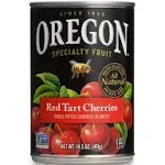 Oregon Fruit Cerezas Rojas Ácidas en Agua, Lata de 14.5 oz